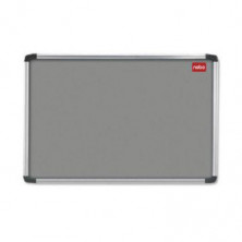 Nobo Grey felt aluminium frame