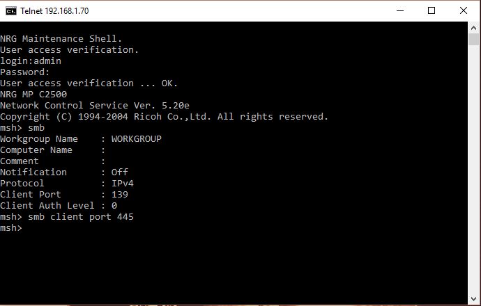 smb client port 445